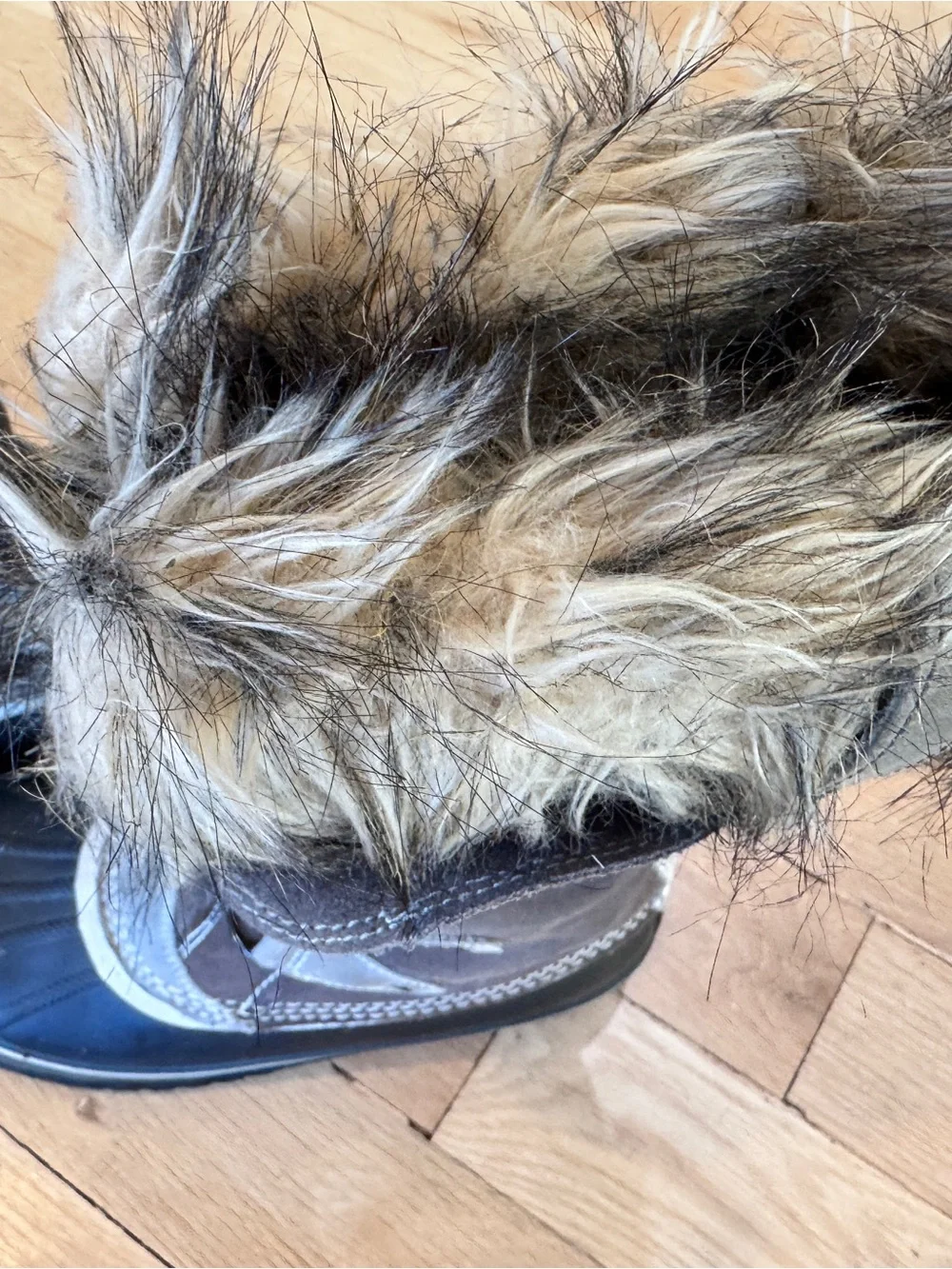 Sorel Brown & Gray Faux-Fur Lace-Up Winter Boots